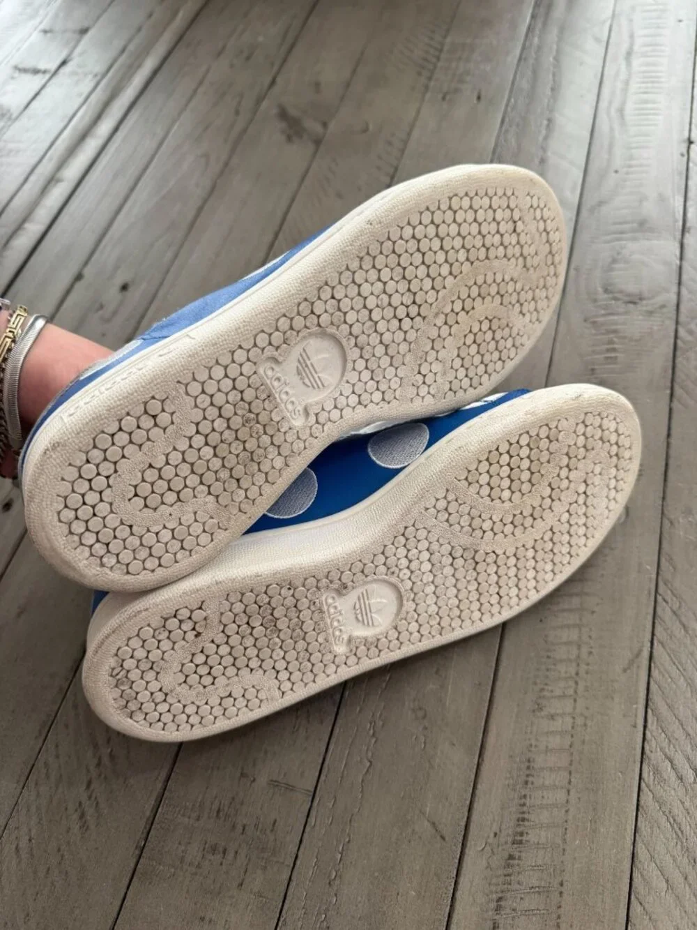 Pharrell Williams x adidas Stan Smith Bluebird Big Polka Dot Sneakers 4.5